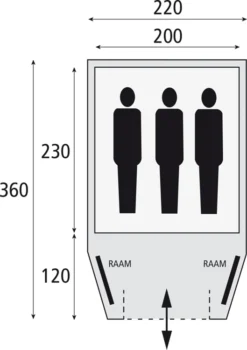 Bardani Stelvio 220 Rstc Bijzettent -Vango Winkel 2750975 8717437039733 4