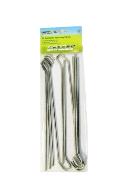 Campking Zak 10 Grondpen Open Oog 24 Cm Haring