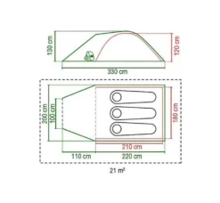 Coleman Kobuk Valley 3 Plus Bijzettent -Vango Winkel 3805784 31584 coleman tent kobuk valley 3 plus blackout bedroom bijzettent 20