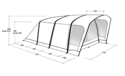 Outwell Hayward Lake 4Atc Familietent -Vango Winkel 5551733 5709388119933 2