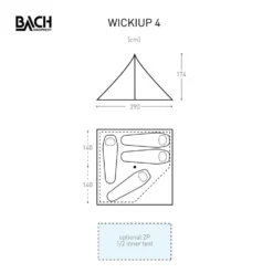 Bach Wickiup 4 Tipitent -Vango Winkel 5626847 7615523298761 5