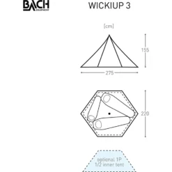 Bach Wickiup 3 Tipitent -Vango Winkel 5626850 7615523298778 4