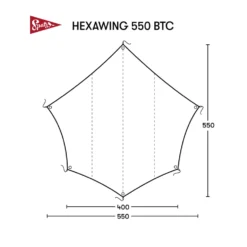 Spatz Hexawing 550 Btc Tarp -Vango Winkel 5626879 7615523298952 3