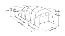 Robens Eagle Rock Tc 6+2Xp Familietent Showmodel -Vango Winkel 5662495 1000000081565 2