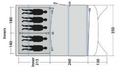 Outwell Avondale 5Pa Familietent Showmodel -Vango Winkel 5668580 1000000081688 5