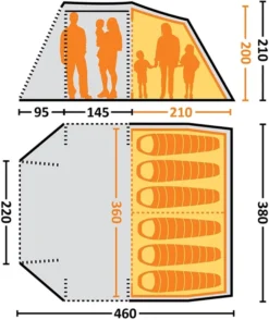 Eureka Wild Basin 6 Tp Familietent Showmodel -Vango Winkel 5678129 1000000081893 4