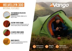 Vango Helvellyn 300 Trekkerstent -Vango Winkel 7315286 5023518816876 3