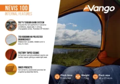 Vango Nevis 100 Trekkerstent -Vango Winkel 7315328 5059474004798 3