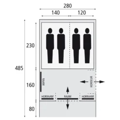 Bardani Spitfire 280 Rstc Familietent -Vango Winkel 7571172 8717437039351 5