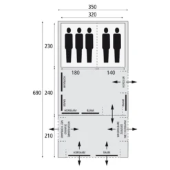 Bardani Airspace 350 Tc Familietent -Vango Winkel 7744188 8717437043150 10